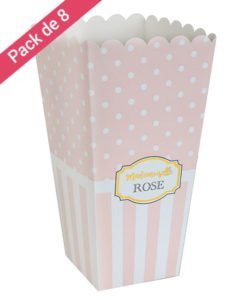 Cornet Pop Corn Baby shower Fille