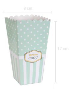 Cornet Pop Corn Baby shower Garçon