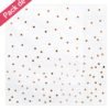 Serviettes Blanches Rose Gold