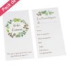 Carte Pronostique Baby Shower