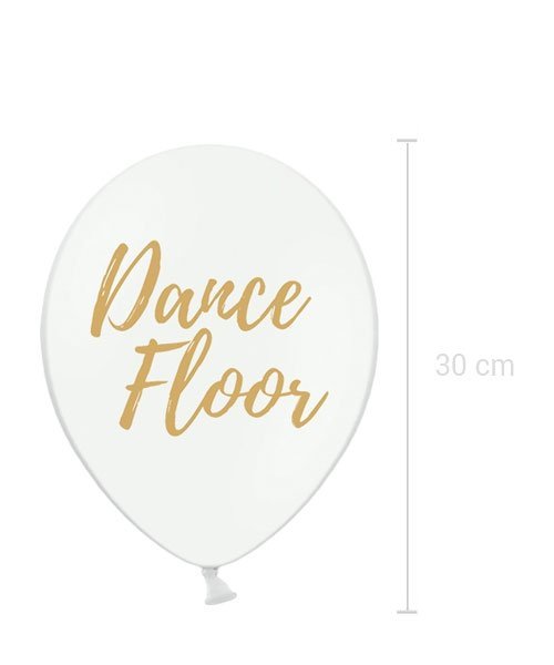 Ballon baroque blanc Décoration mariage (lot de 5)