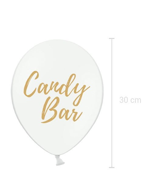 Ballon Blanc Candy Bar Mariage