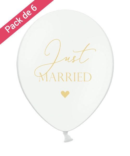 Ballon Mariage Just Married