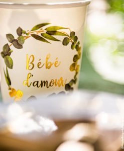 Gobelets Baby Shower Bébé d'amour