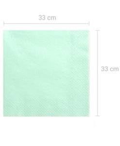 20 Serviettes Green Mint