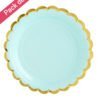 Assiettes Green Mint Déco de Table