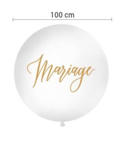 Ballon XXL Mariage Or