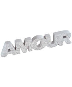 Lettres Amour Bois Argent