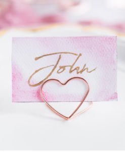 Marque Place Mariage Coeur Rose Gold