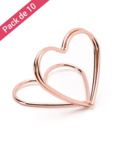 Marque Place Mariage Coeur Rose Gold