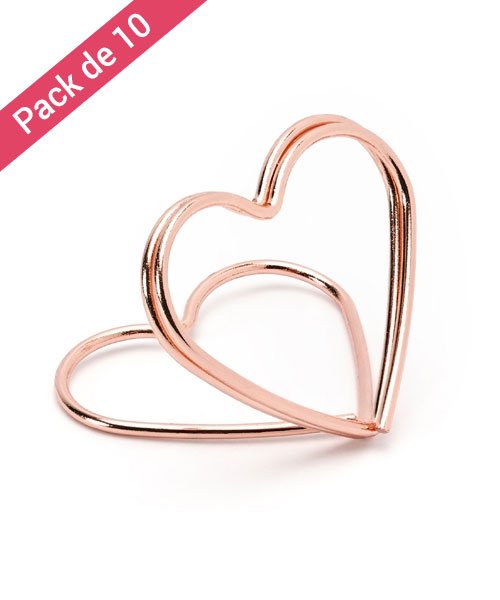 Marque Place Mariage Coeur Rose Gold