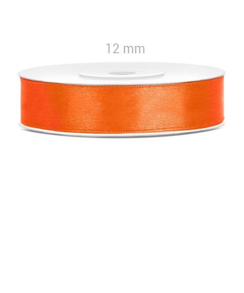 Ruban Orange Satin 12 mm