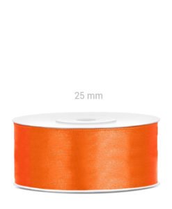 Ruban Orange Satin 25 mm