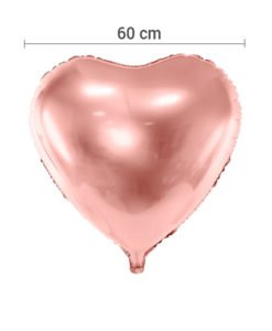 Ballon Coeur Rose Gold