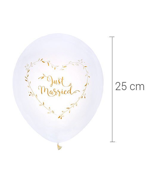 Ballon Blanc XXL Amour couleur Or pour Mariage - Olili