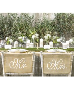 Fanions Chaises Mr et Mrs Jute