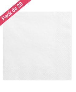 Serviettes Papier Blanches