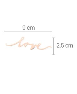 Confettis LOVE Rose Gold