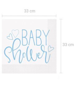Serviettes papier Baby Shower garçon