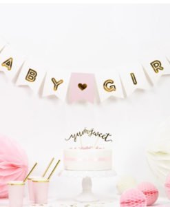 Banderole BABY GIRL pour décoration