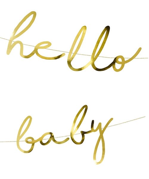 Banderole Lettres Hello Baby