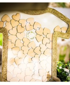 Livre D'Or Body avec Coeurs Bois
