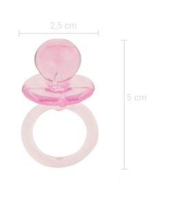 Sucettes XL Roses Baby Shower Fille