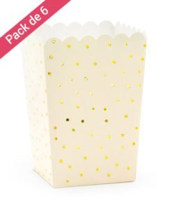 Cornet PopCorn Pêche et Or