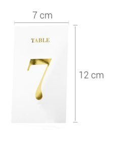 Carte Numerotation de Table