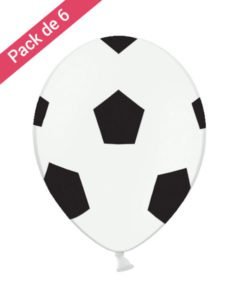 6 Ballons Blancs Et Damier Ballon De Foot Olili