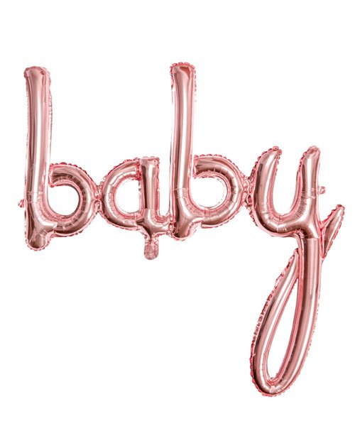 Ballon Baby Couleur Rose Gold Baby Shower