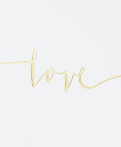 Livre d'or Love Couleur Or