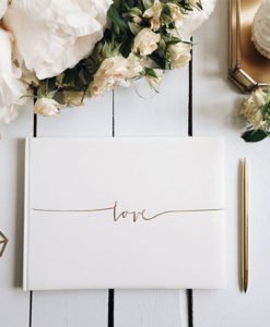 Livre d'or Love Couleur Or