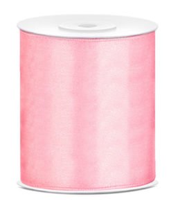 Ruban Rose Satin XXL 10 cm
