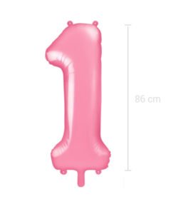 Ballon Chiffre 1 Rose