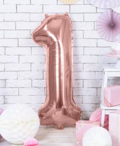 Ballon Chiffre 1 Rose Gold