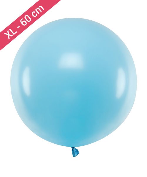 Ballon pastel bleu - 28 cm