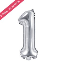 Ballon Chiffre 1 Argent