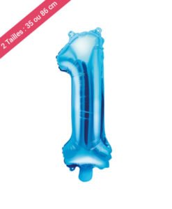 Ballon Chiffre 1 Bleu