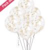 Ballons Confettis Or