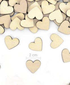 Confettis Coeur Bois