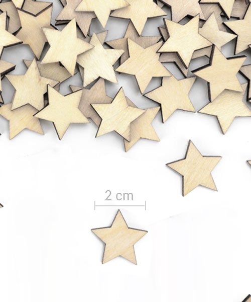 Confettis étoiles Bois