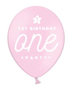 Ballon Anniversaire One pour Fille