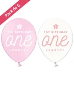 Ballon Anniversaire One pour Fille