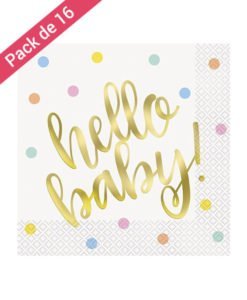 Serviettes Table Hello Baby