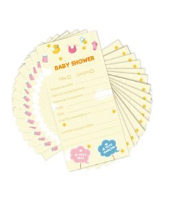 Carte Pronostic Baby Shower Mixte