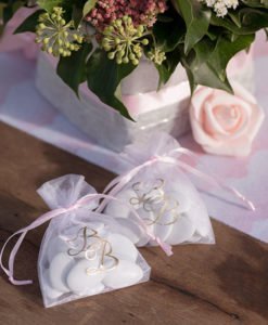 Sachet Organza Cadeau Baby Shower Fille