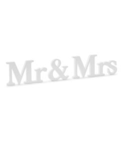 Lettres Bois Blanc Mr & Mrs