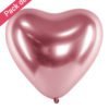 Ballon Latex Coeur et Rose Gold