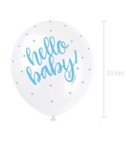 Ballons Hello Baby Bleu